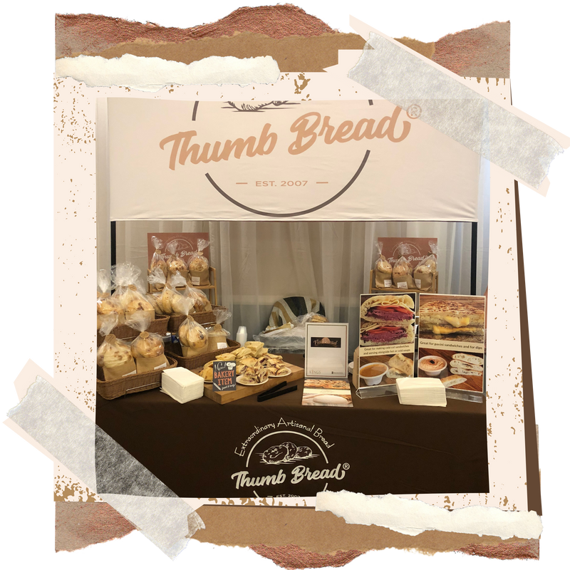 Thumb Bread first food show display